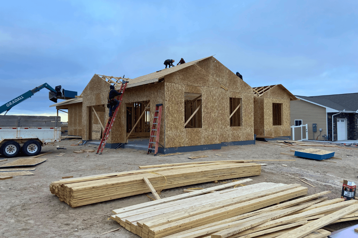 Progressive residential build framing